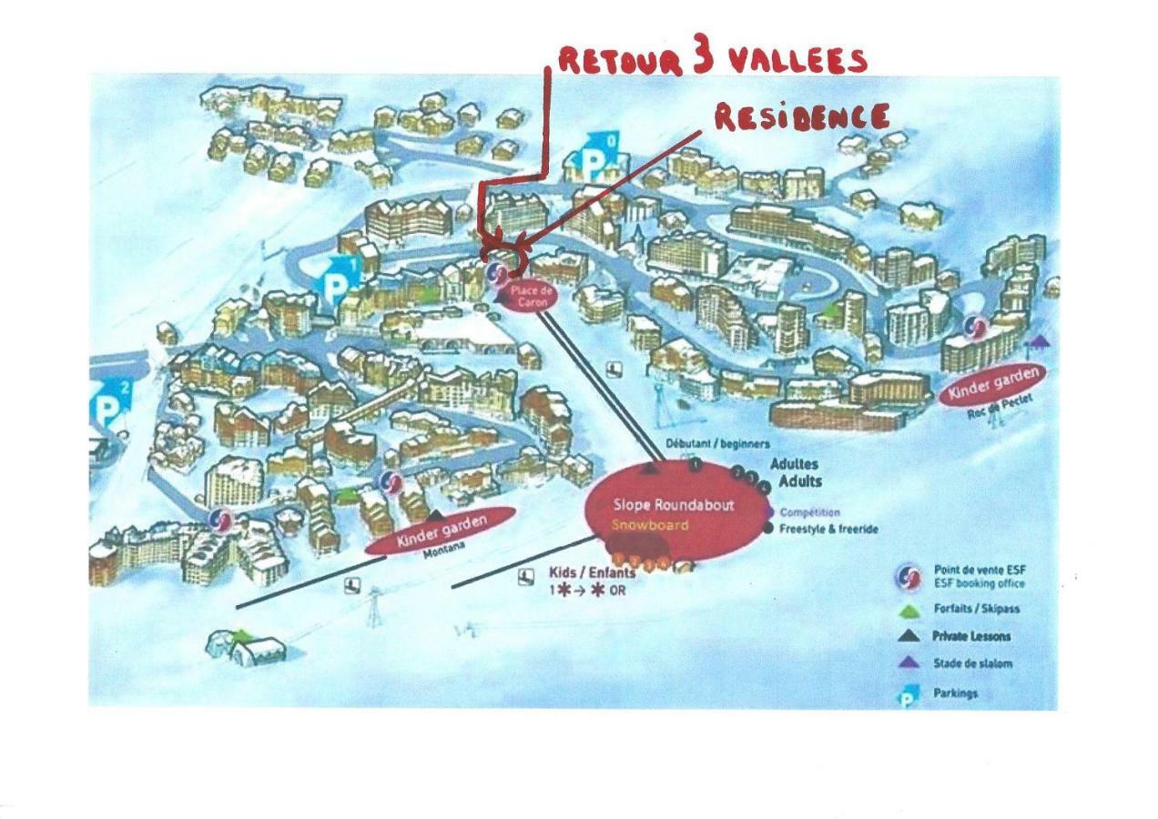 Dernier Etage Avec Vue Sur Les Montagnes Emplacement Exceptionnel Au Coeur De Val Thorens Ski Aux Pieds Prestations Incluses Eksteriør bilde